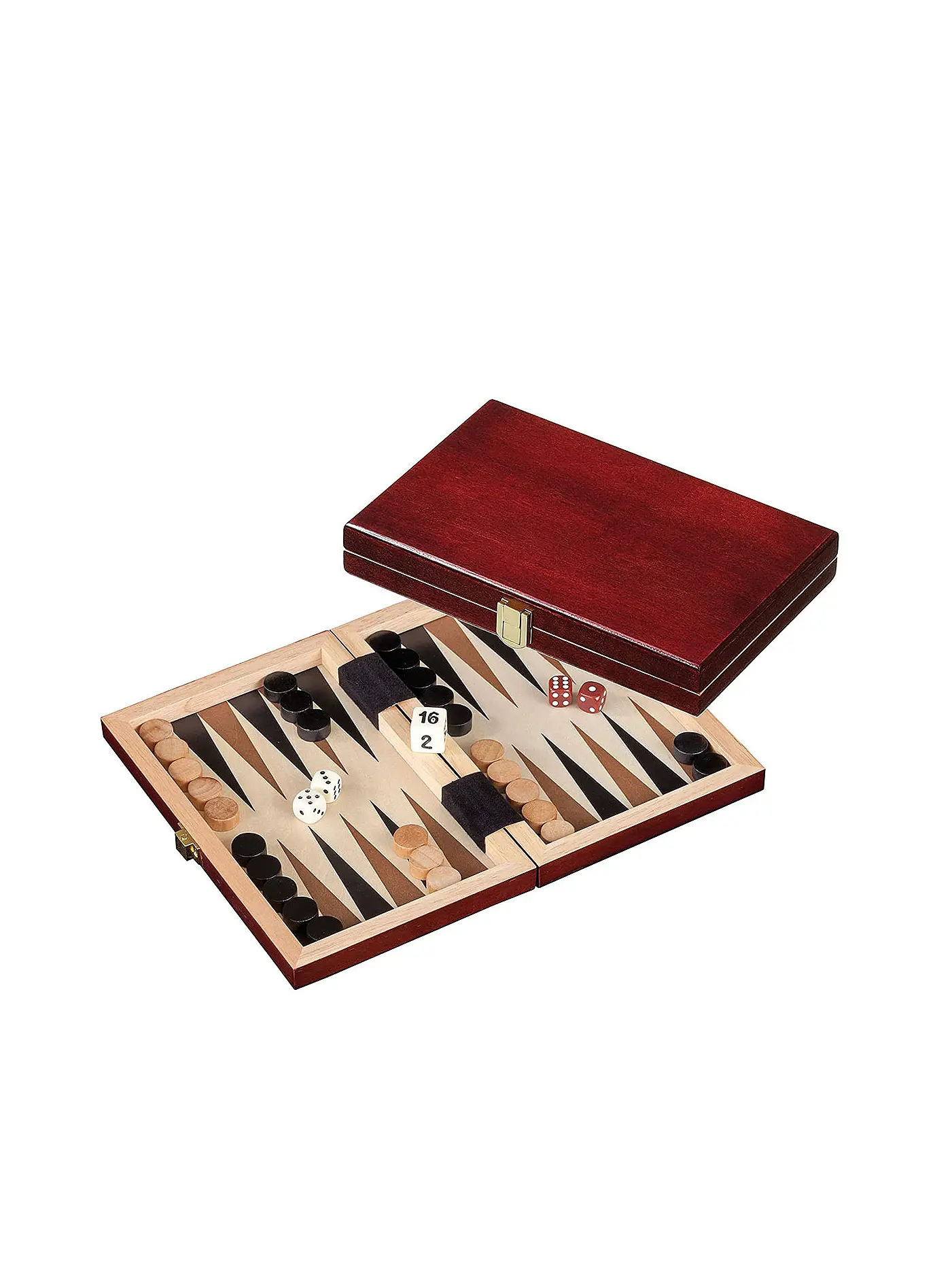 PHILOS | Brettspiel - Backgammon Saloniki mini | 